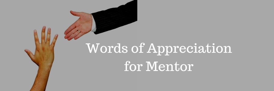 Words of Appreciation for Mentor