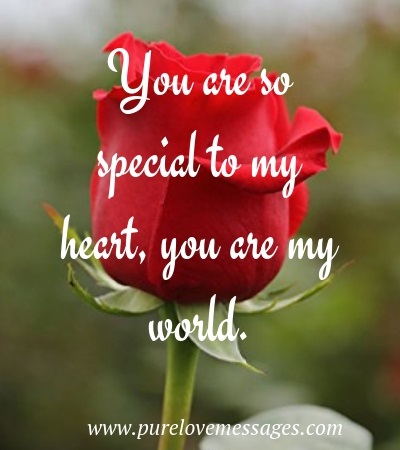 you are very special to me messages