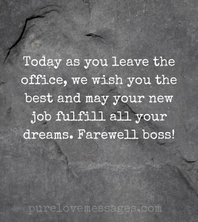 Farewell to Boss