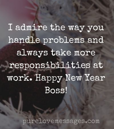 New Year Greetings to Boss