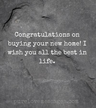 Good Luck in Your New Home Wishes