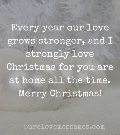 Christmas message to husband from wife