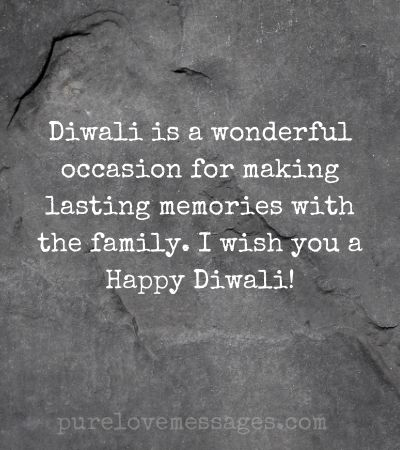 Family Happy Diwali Message