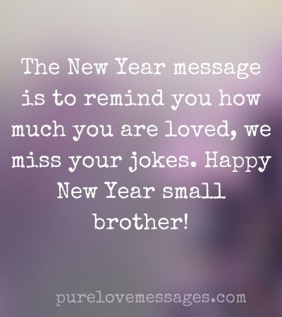 Happy New Year Brother Quotes