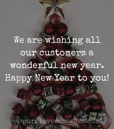 New Year Wishes to Customers