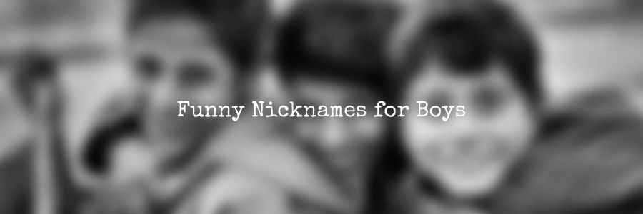 Funny Nicknames for Boys