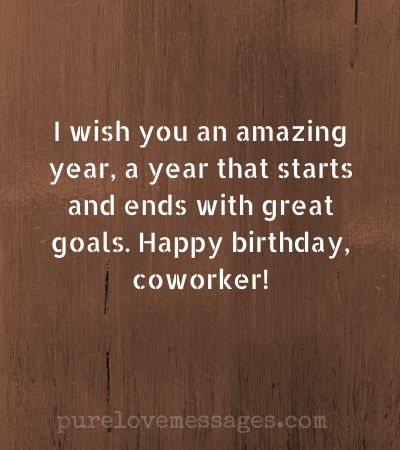 Colleague Birthday Message