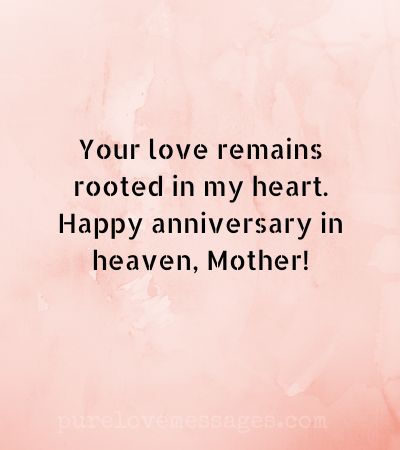 Death Anniversary Messages for Mother