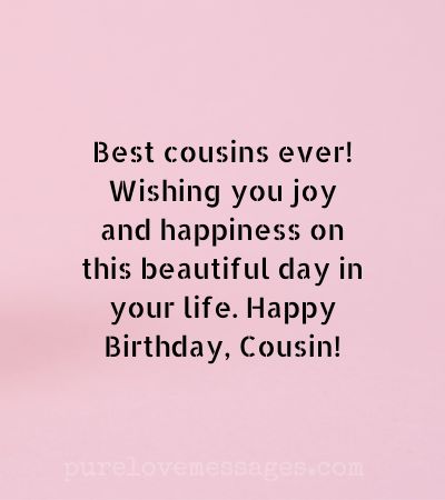 Heart Touching Birthday Wishes for Cousin - Pure Love Messages