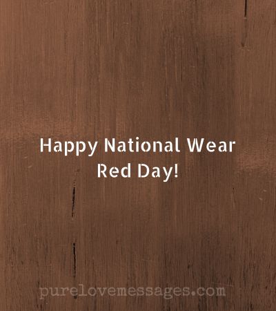 National Wear Red Day