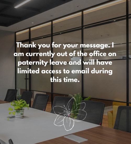 Paternity Leave Out Of Office Message