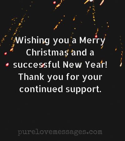 short and simple Christmas greeting for business